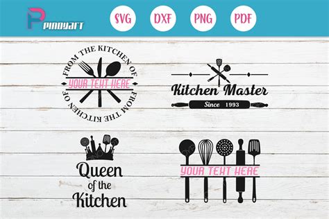Kitchen Monogram Svg Queen Of The Kitchen Svg Kitchen