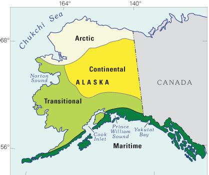 .states geological survey (usgs) is a scientific agency of the united states government. File:Alaska climate regions USGS.gif - Wikimedia Commons