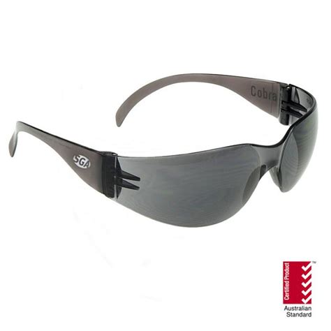 Cobra Industrial Smoke Lens Safety Glasses 12 Pcs Xtreme Safety