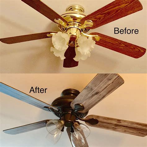 Ceiling Fan Makeover Sprayed With Oil Rubbed Bronze Paint 1000