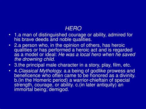 Ppt What Makes Someone A Hero Powerpoint Presentation Free Download