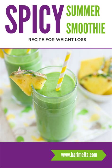 Spicy Slimming Pineapple Smoothie Weight Loss Recipe Bariatricbuzz