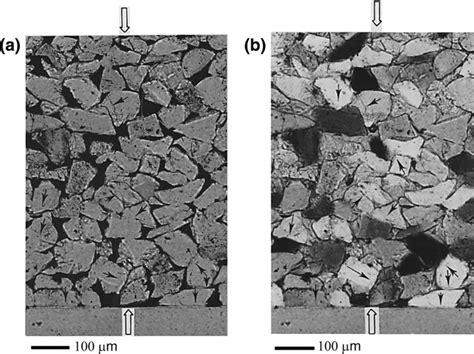 Overview Photomicrographs Of Quartz Sand Compacted Wet At 350 °c In