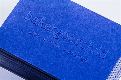 Check spelling or type a new query. Baker Good Child - Blind Embossed, Duplexed Business Cards - Ashwyk Print Services