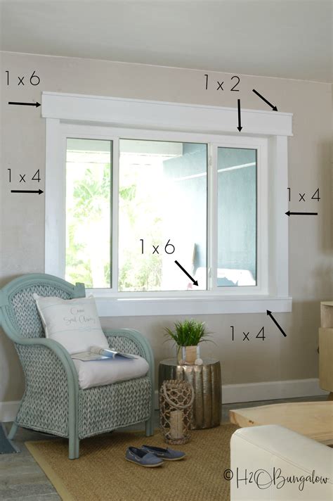 Simple Diy Craftsman Style Window Trim Tutorial H2obungalow