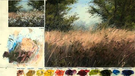 Oil Painting For Landscape Using Palette Knife For Main