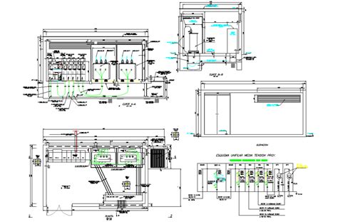 Electrical Substations Plan And Section Dwg File Electrical