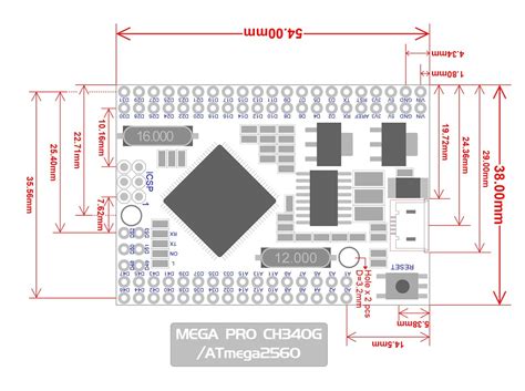 Arduino Mega 2560 Pro Embed Pinout Diagram IMAGESEE