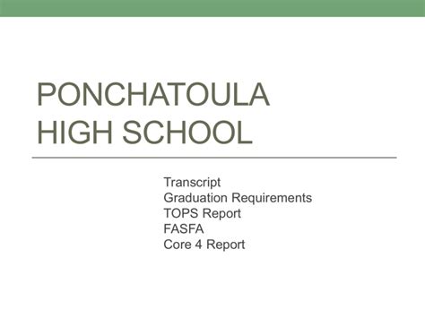 Louisiana Graduation Requirements