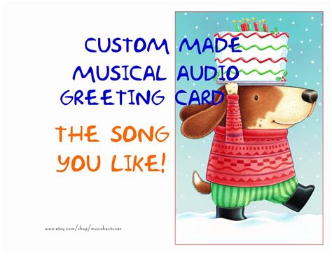 Singing Card Custom Made Musical Audio Greeting By Musicboxtunes