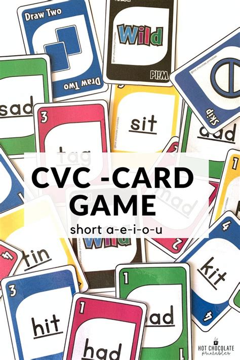 Everyone from your family 👨‍👩‍👧‍👦, even grandparents 👴🏻and kids 👨‍👩‍👧‍👦can enjoy a party card game along with their friends and buddies 👍. Card Game for CVC short vowels a-e-i-o-u: Plays like UNO | Cvc card, Card games, English ...