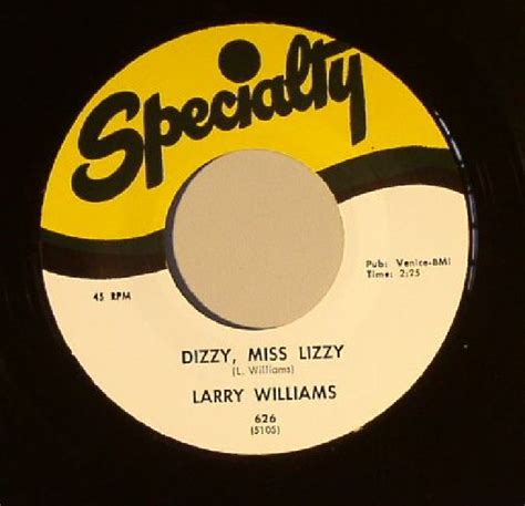 Larry Williams Dizzy Miss Lizzy Vinyl At Juno Records