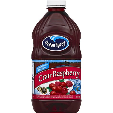 Ocean Spray Cran Raspberry Juice Drink 64 Fl Oz Bottle Cranberry