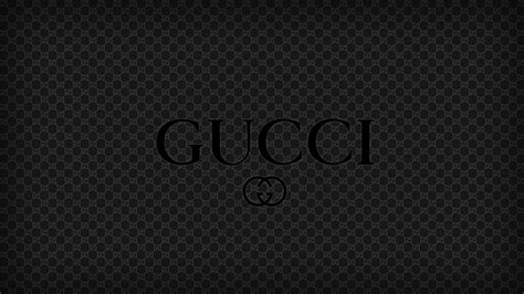 Gucci white logo on black background. Gucci logo HD Wallpaper