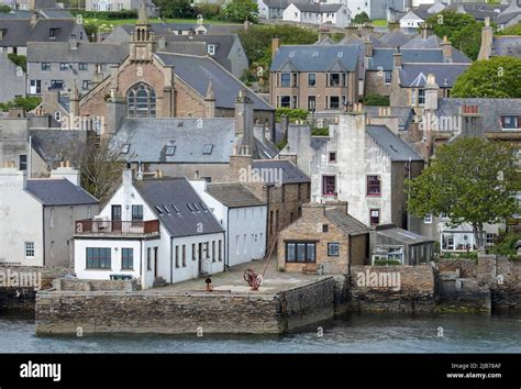 Waterfront Homes In Stromness Harbour Orkney Mainland Orkney Islands
