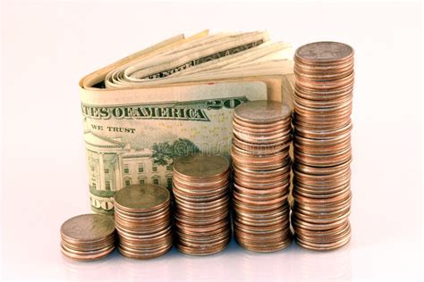 Coins And Cash Stock Photo Image Of Finance Nickels 2328362