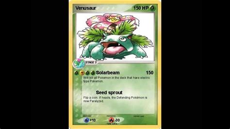 I should try to sell. My first ever pokemon card I made - YouTube