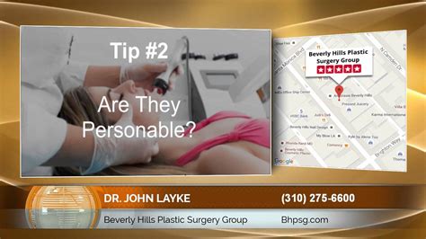 Dr John Layke Of Beverly Hills Plastic Surgery Group How To Find A Good Plastic Surgeon Youtube