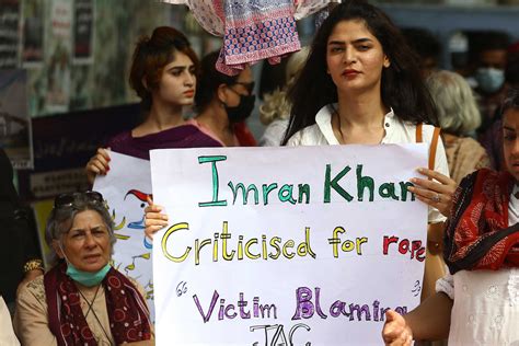 opinion imran khan s comments on sexual violence are nothing less than a betrayal for