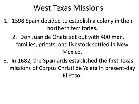 Ppt West Texas Missions Powerpoint Presentation Free Download Id