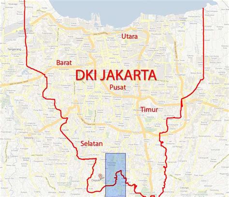 Map Dki Jakarta Barat Maps Of The World