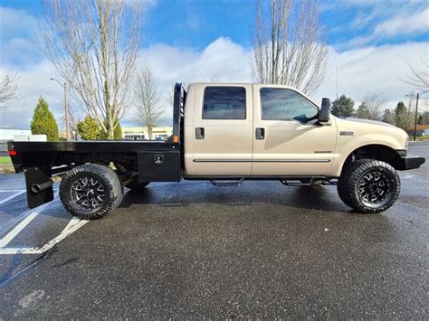 1999 Ford F 350 Super Duty Flat Bed Crew Cab 4x4 73l