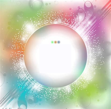 Multicolored Circle Glow Light Effect Png Hd Png Mart