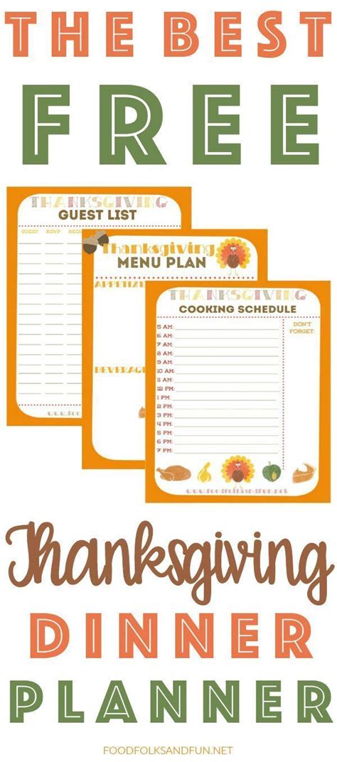 Free Thanksgiving Planner With 5 Printables To Help Keep You Organized