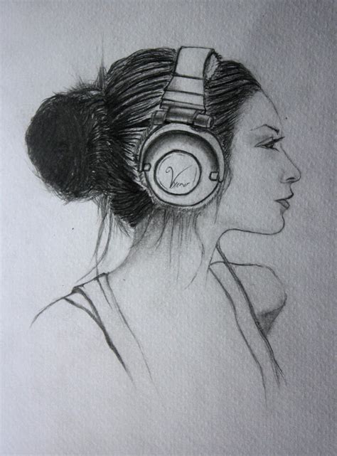 The Girl With The Headphones By Vodoc On Deviantart