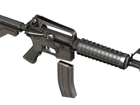 Colt M4 Commando Assault Rifle 3d Model In Assault Rifles 3dexport