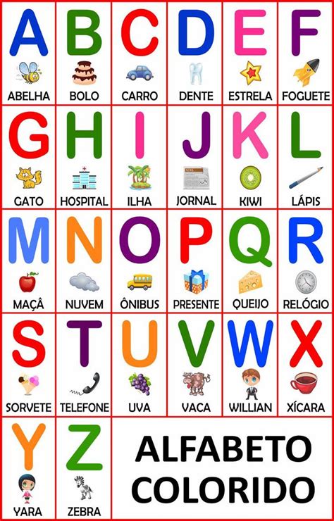 Pin De Filomena Costa Em Educação Em 2021 Alfabeto Colorido Alfabeto