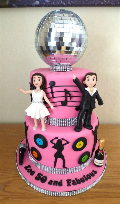 2 Tier Disco Diva 50th Birthday Cake Susies Cakes