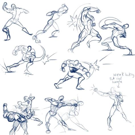 Punching Sketch Reference By Discipleneil On Deviantart Art Reference Poses Drawing