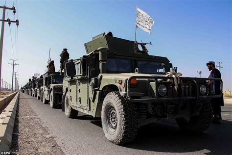 Taliban Show Off Us Made Armoured Vehicles And Weaponry During Victory