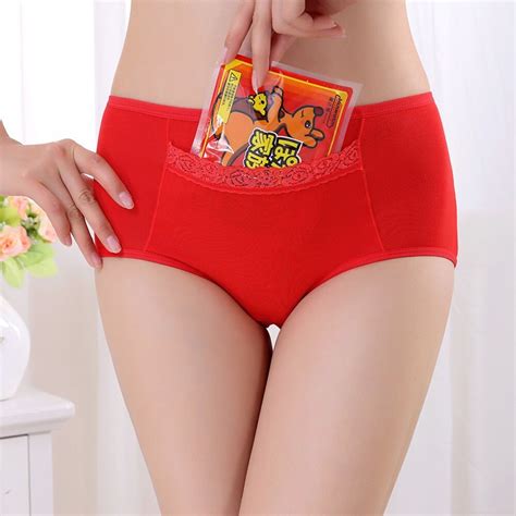 Feitong Fashion Pocket Underwear Women Sexy Physiological Pants Mid