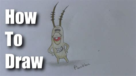 How To Draw Plankton From Spongebob Spongebob Drawings Drawings