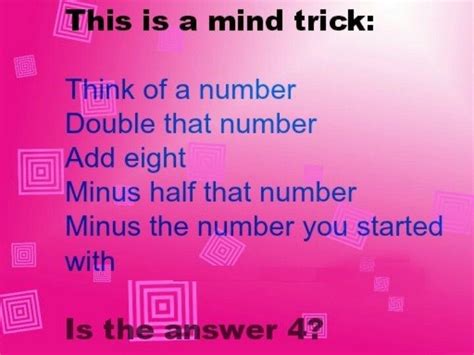 Funny Mind Tricks With Answers Funny Png