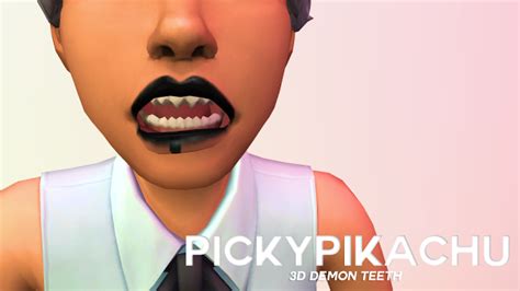 Pickypikachu Demon Teeth Sims Sims 4 Sims 4 Cc Finds