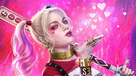 X K Harley Quinn Art K Hd K Wallpapers Images Backgrounds Photos And Pictures
