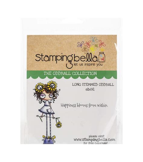 Stamping Bella 2 Pk Rubber Cling Stamps Long Stemmed Oddball Joann