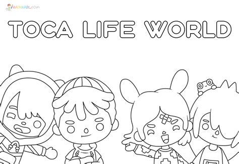 Printable Toca Boca Coloring Pages