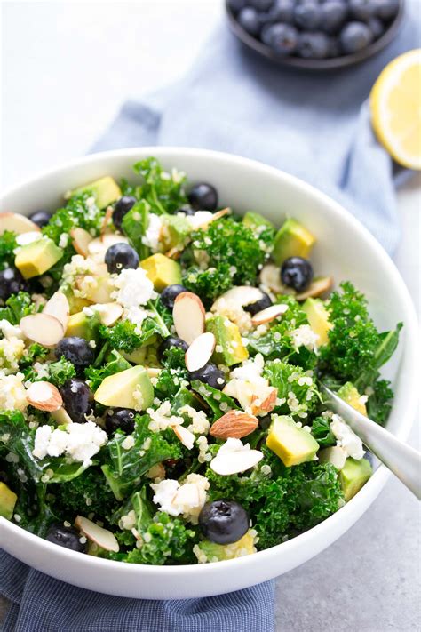 Kale Quinoa Salad With Blueberries