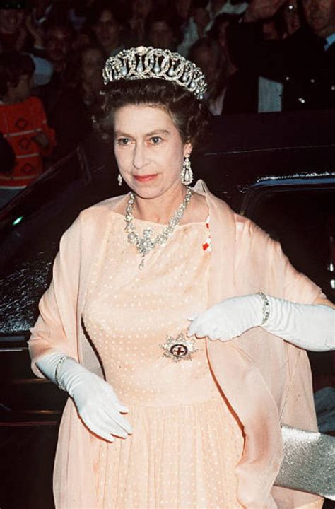 1977 queen elizabeth ii goes to the theatre in her silver jubilee year in 1977 queen
