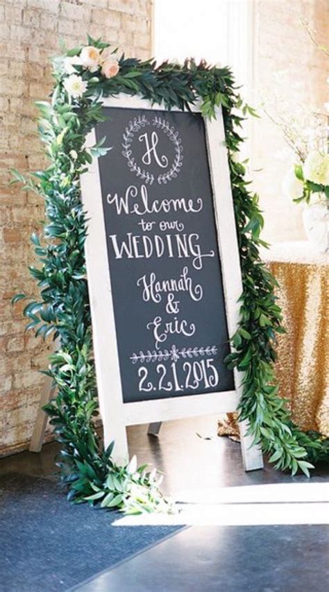 20 Chic Rustic Chalkboard Wedding Sign Ideas Emmalovesweddings