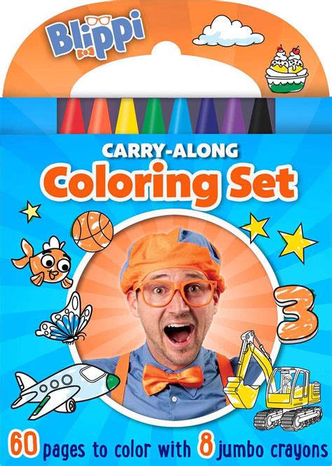 Blippi Carry Along Coloring Set Book Summary And Video Official