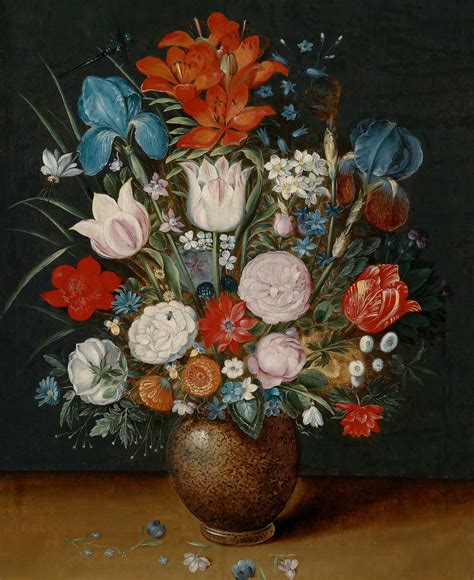 Bouquet Of Flowers In A Vase Painting Jan Brueghel Ii The Younger