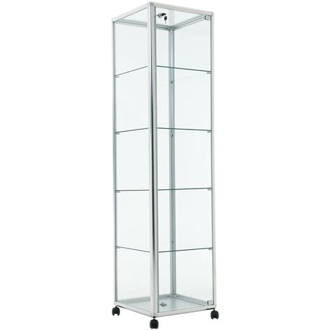 Mobile Glass Display Showcase Display Cabinets
