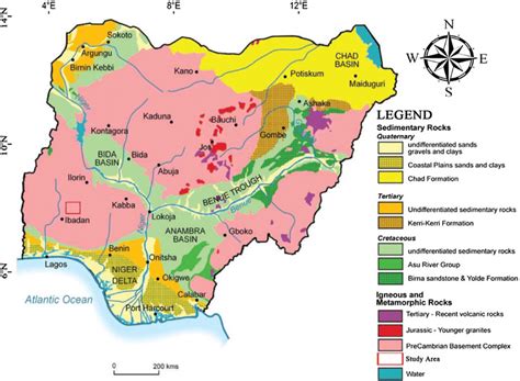 Geologic Map Of Nigeria