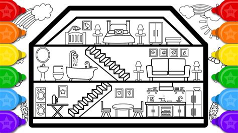 Glitter Doll House Drawing and Coloring for Kids | How to ... They include exercises on tracing and printing the words for each color, matching objects to their colors and organizing pictures by their color.