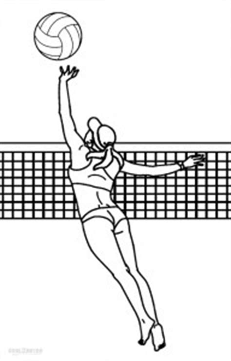 The background is blank, so your child can fill in a. Printable Volleyball Coloring Pages For Kids